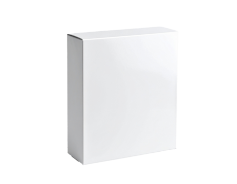 Craft packaging mockup isolated on white background, showcasing design concept, product presentation, branding, minimalistic style, clean layout, packaging template, realistic shadows, professional di