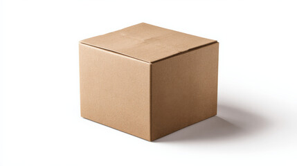 cardboard box isolated on white