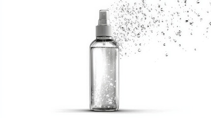 spray bottle with isolate background