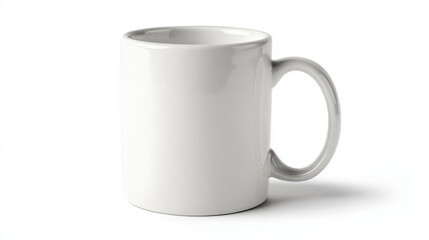 white cup isolated on white