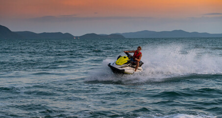 Jet Ski at Jomtien Beach Pattaya Thailand