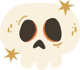 Halloween Skull Vector Illustration