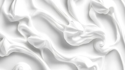 Fototapeta premium Abstract White Cream Swirls Texture Background