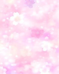 Soft pastel dreamy cherry blossom background