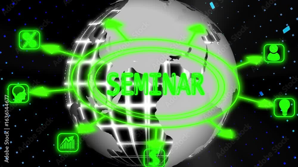 Poster modern network online internet and network concept webinar e-learning ,new business concept tee atta