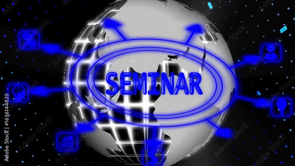 Poster modern network online internet and network concept webinar e-learning ,new business concept tee atta