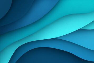 Blue and teal-colored geometric background, minimalism