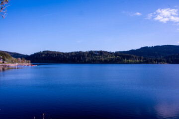 Schluchsee shimmers under the clear summer sky — a tranquil jewel of the Black Forest, perfect for sunlit reflections and peaceful escapes