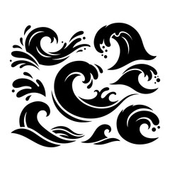 Silhouette of a Woman with a Long Flowing Dress and Hair female person