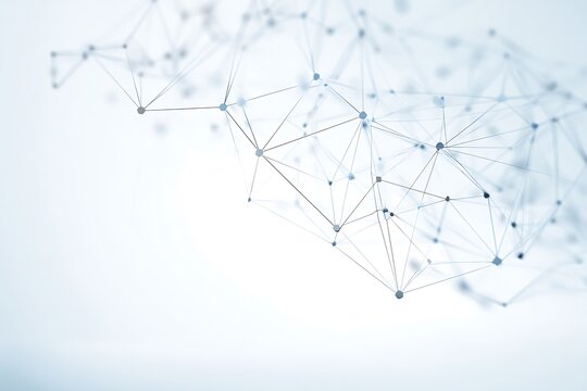 Abstract network connections on a light background