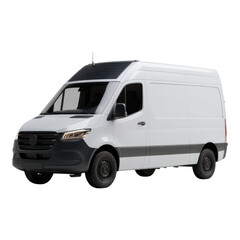 Fototapeta premium Modern Delivery Van with Clean Design and Versatile Functionality