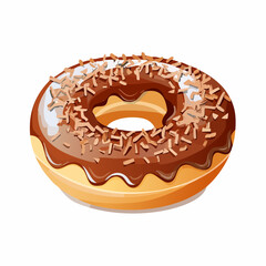 Fototapeta premium Donut mit Schokoladenglasur
