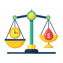 scales of justice and money