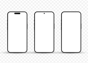Realistic Smartphone Mockup Vectors similar to iphone mockup illustration