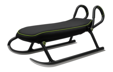 Foldable sled with a fabric cover for versatile winter recreation