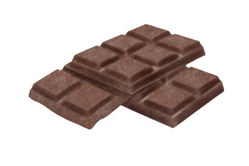 Milk chocolate bar watercolor art hand drawn
