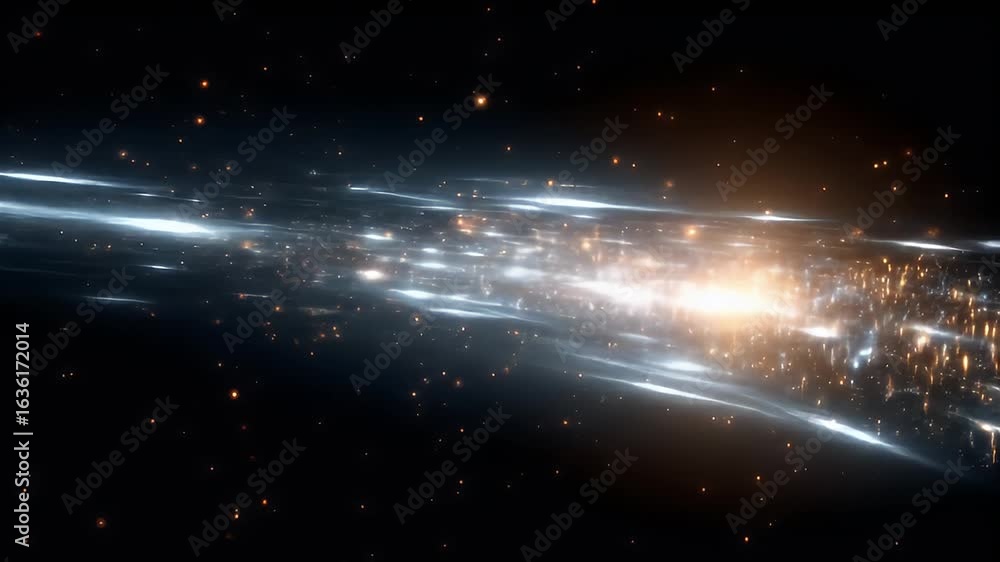Canvas Prints a mesmerizing celestial tapestry: detailed visualization of a galactic core with vibrant hues of whi