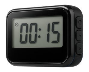 Digital interval timer with a large LCD screen for gym workouts