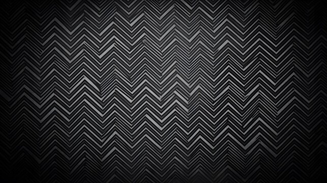 Abstract Dark Gray Zigzag Pattern Background Texture - Powered by Adobe