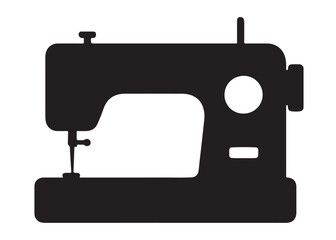 sewing machine logo silhouette vector, sewing machine silhouette vector illustration, vintage sewing machine silhouettes design, tailor sewing machine logo vector silhouette on white background