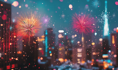 Christmas and New Year background with festive decorations, snowflakes, and holiday-themed elements. Ideal for greeting cards, invitations, and seasonal designs.