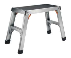 Aluminum work platform with foldable design for easy transport