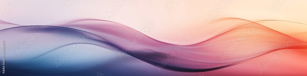 Aufkleber fluid symphony of color: abstract image showing a flowing display of vibrant hues, offering a captiv