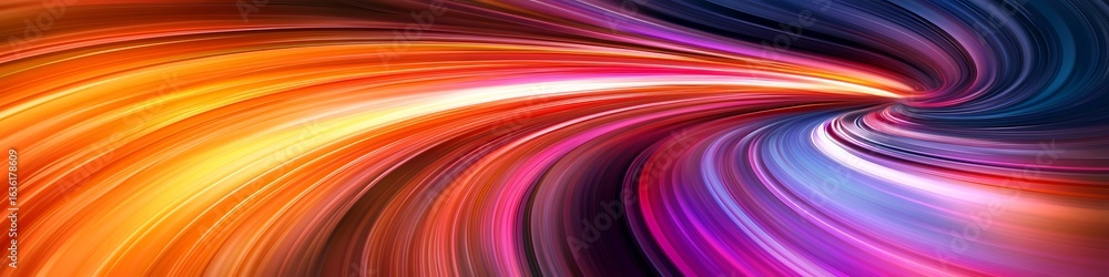 Fototapete abstract colorful light tunnel: a vibrant and dynamic abstract scene featuring a tunnel of swirling 