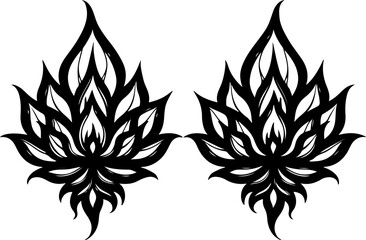 Elegant Dangling Lotus Flower Earrings – Boho Chic Floral Jewelry