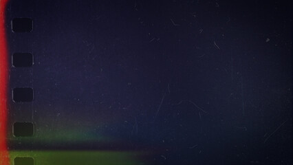 film noise texture and background, old film frame from analog retro film roll, photo texture with grain and scratches for vintage effect with damaged film burn look