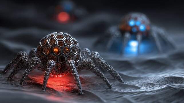 Futuristic spider robots