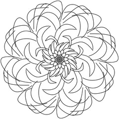 vector illustration of a flower