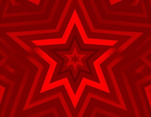 Red starburst kaleidoscope pattern