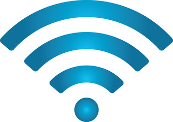 A blue Wi-Fi signal icon indicates a wireless Internet connection.