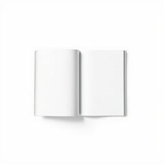 Naklejka premium Blank magazine on white background book mockup Ultra realistic Photorealistic 