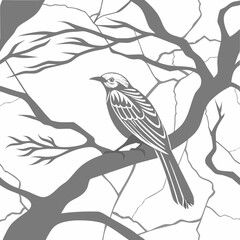 vector illustration of a bird