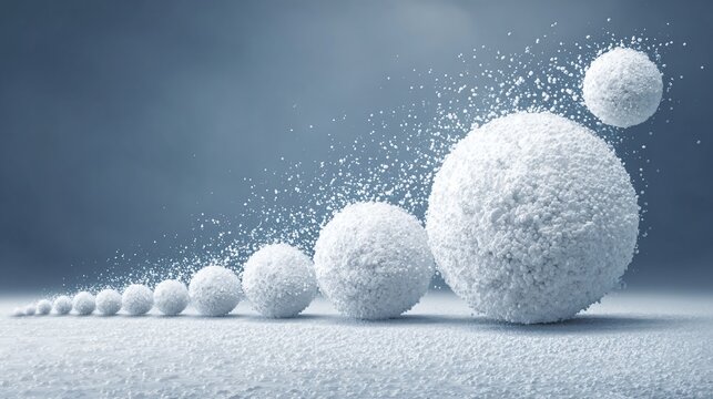 Snowball Effect Business Concept Metaphor in Action