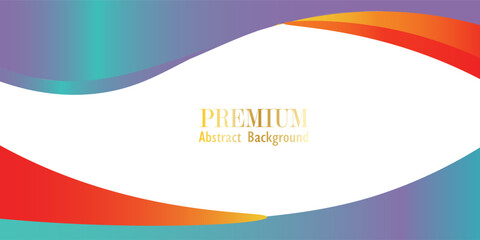 Obraz premium Gradient curve and wavy on white background. New way of your banner website.