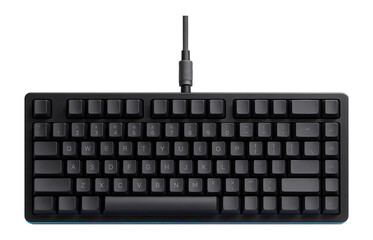 Tenkeyless mechanical keyboard with detachable cable and PBT keycaps for durability
