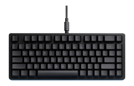Tenkeyless mechanical keyboard with detachable cable and PBT keycaps for durability