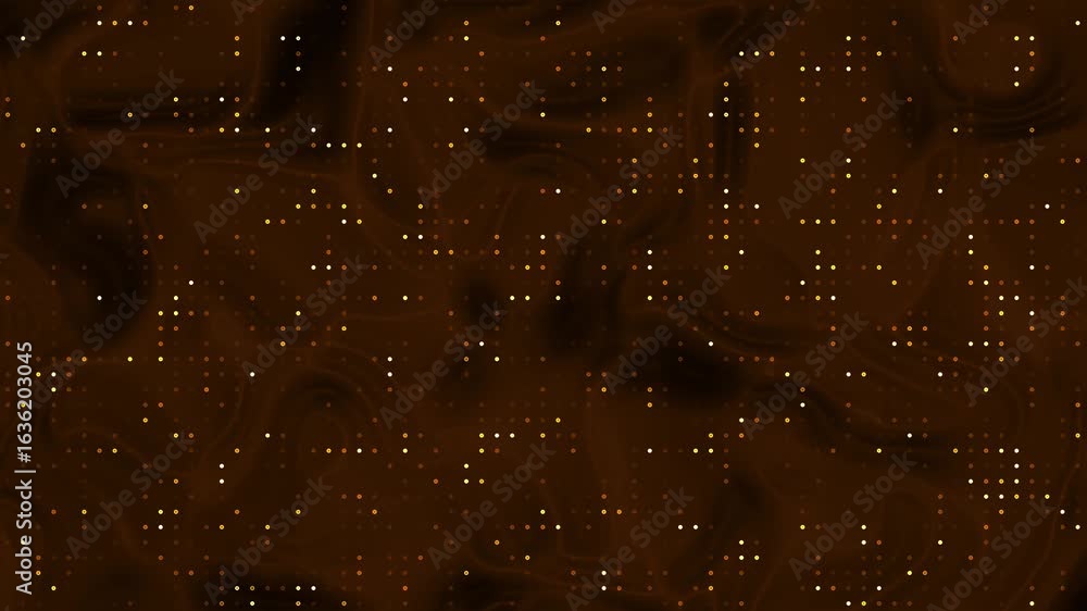 Poster distorted brown swirl particle loop for atmospheric intros, surreal edits, or modern digital transit