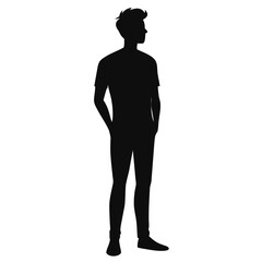 silhouette of a man