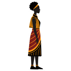 African woman in traditional outfit