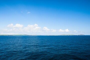 Sunna day over the Shetland islands