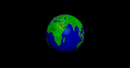Planet earth in space