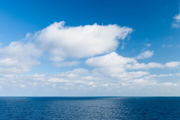 Obraz premium Cloud landscape over the sea