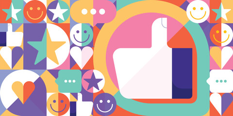 Customer feedback concept on business background, online review and star rating, measuring customer satisfaction, client survey and service evaluation