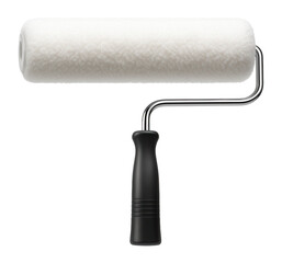 Fototapeta premium Plastic-core paint roller with a 9-inch width for use with water-based paints in residential settings.