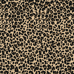 Leopard Print Seamless Pattern – Animal Skin Texture Background