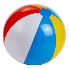 beach rubber ball isolated on white background